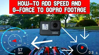 How to Add Speed and G-force to GoPro Footage Tutorial Step-by-step Adding telemetry data to video