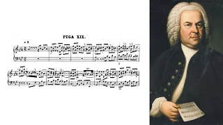 J. S. BACH - Prelude and Fugue 19 A-Major from Well-Tempered Clavier 1 (Rosalyn Tureck)