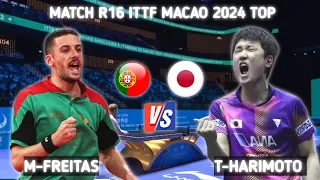 Marcos Freitas vs Tomokazu Harimoto R16 ITTF Macao 2024