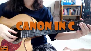 CANON IN C (EASY) | GUITAR SOLO (KÈM TAB)