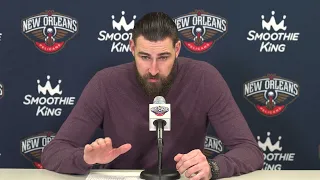 Jonas Valanciunas Postgame Interview | Pelicans at Pistons 1/13/23