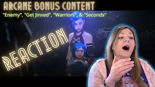 Arcane "Enemy"; League of Legends "Get Jinxed", "Warriors", & "Seconds" Cinematics reaction & review