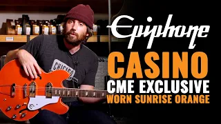 Epiphone Casino (CME Exclusive) Worn Sunrise Orange | CME Gear Demo | Nathaniel Murphy