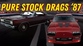 1968 GTX 440 vs 1987 Camaro IROC-Z 350🚦Pure Stock Drags ‘87