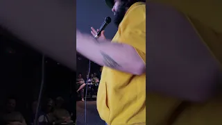 "Comedian" Gets No Laughs & Yells  At Crowd!