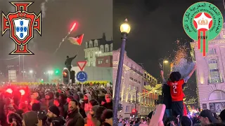 Morocco Fans Celebrate Around The World After Historic World Cup Win Over Portugal 🇲🇦 🇵🇹