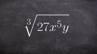 Simplifying the cube root of a radical expression