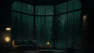 Relaxing Rain Sounds for Deep Sleep: Serene Nights by the Forest Window 💤 Drift Off to Dreamland