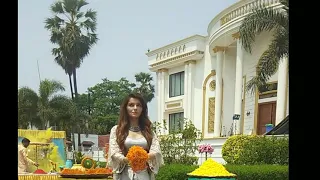 Rubina dilaik shooting on set ||