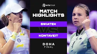 Iga Swiatek vs. Anett Kontaveit | 2022 Doha Final | WTA Match Highlights