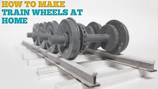 How to make Train Wheels/Wheel set at Home very easily  in Hindi.