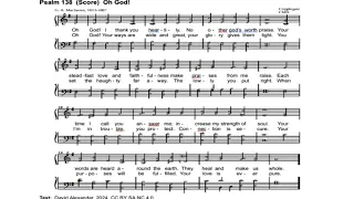Oh God! (Score) Psalm 138