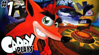 Caddy Plays Crash Bandicoot 2 (Part 1) [PS1, 100% RUN]