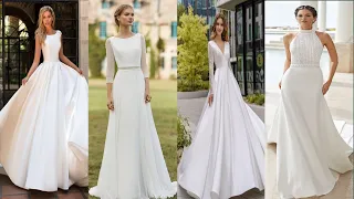 Elegant and Sleek wedding Dresses 2024 I Modern wedding dress I Unique Bridal gowns for You