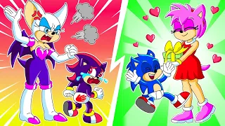 BB Shadow Family vs BB Sonic Family | Sonic the Hedgehog 2 Animation | Sonic Universe Channel