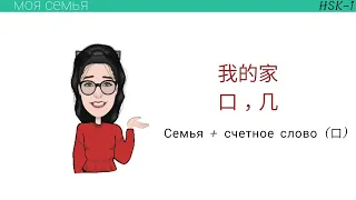 Китайский язык, HSK-1. 我的家 - Моя семья.