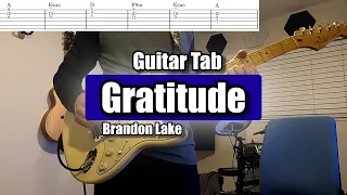 Gratitude  - Electric Guitar Tab in key of A