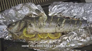 How to Cook Fish - Oven Baked Easy Lemon Butter Garlic - Sea Bass