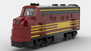 Lego Train Engine 4266 MOC Build Animation #shorts
