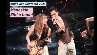 Di David, Raggi, De Angelis, Torchio: "Zitti e buoni". Cantano: i Måneskin (AUDIO LIVE SANREMO 2021)