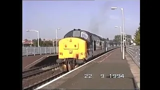 Class 37 hauled trains September 1994.