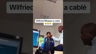 Mbappe being tough a lesson by his teacher 😭