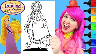 How To Color Rapunzel (Tangled the Series) | Markers