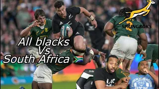 MOOKIE ROCKING WITH SPRINGBOKS🇿🇦..HIGHLIGHTS | All Blacks v South Africa 2023 (Twickenham)REACTION