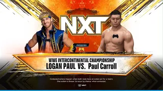 AWA wrestling: intercontinental championship match. Logan Paul vs Paul