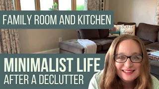 MINIMALIST HOME AFTER DECLUTTER [house tour of family room, dining room, kitchen]