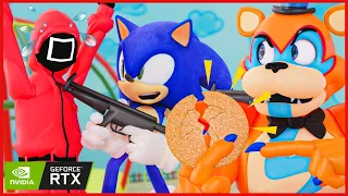 Sonic Vs Friday Night Funkin VS Squid Game VS FNAF - FNF Animation Compilation #4