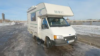 Осмотр - Обзор кемпер Riviera 1995г. на базе  Ford Transit