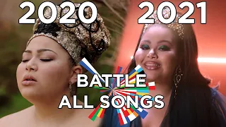 Eurovision 2021 Battle VS 2020 - All Songs (my opinion)