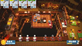 Overcooked 2 - Level 5-3, 4 Star (2-Player Co-op)