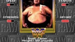 WWF RAW 32X roster 1