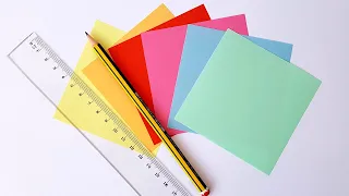 Как вырезать квадрат из бумаги Как сделать квадрат из листа А4 Как разлиновать лист А4 на квадраты