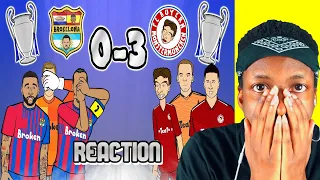 BARCELONA ARE TRASH (Barca vs Bayern Munich 0-3 Champions League 21-22 Parody Goals Highlights)React