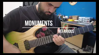 Monuments Nefarious Cover - Mayones Duvell Q6 Summer Moss