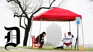 Priests take drive-by confessions from parishioners at Regnum Christi in Irving