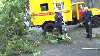 Ураган в Запорожье. 01.07.2009.