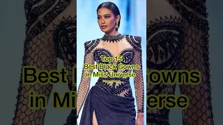 Best Black Gowns in Miss Universe #missuniverse #missuniverso #beautypageant #shorts #eveninggown