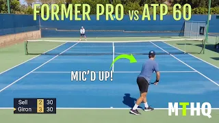 Can an unranked tennis player beat an ATP Top 60? | Playing Mic’d Up