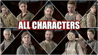 All 10 Characters Gameplay No Return - The Last of Us Part 2 Remastered