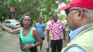 Fijian Prime Minister visits floods affected areas in Nadi.