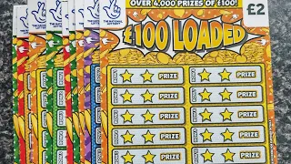 £100 loaded scratch cards £20 in play