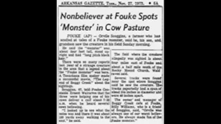 Corpse monster of Arkansas, Could this have been the Fouke Monster ?