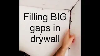 How to fill gaps in your drywall