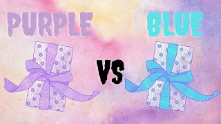 Choose Your Gift Box Purple vs Blue | Nail Art | Fashion | Cake,Icecream |#guesskrou