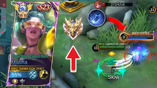 META MASHA ROAM RANK IMMORTAL | DAMAGE MASHA ROAM SAKIT BANGET | BUILD MASHA TERBARU 2024