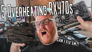 I paid $300 for 5 OVERHEATING mining GPUs - Can i fix them!?